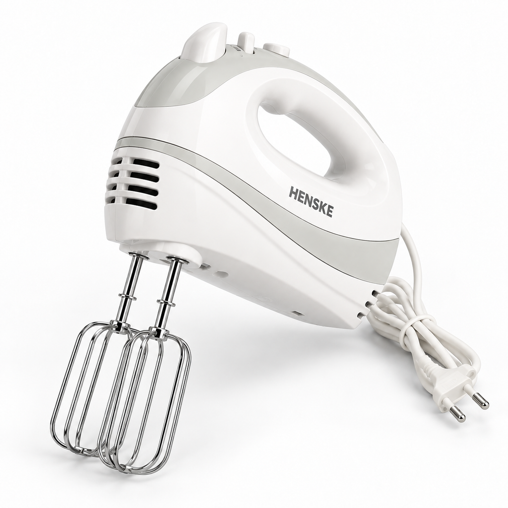 HENSKE HM703A Hand Mixer 300 W – 5 Speeds + Turbo