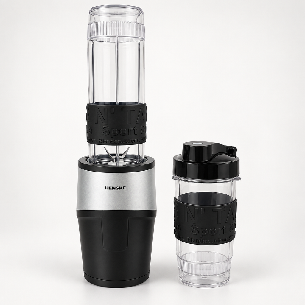 HENSKE TB12P Blender with 2 Drinking Bottles – 500 W