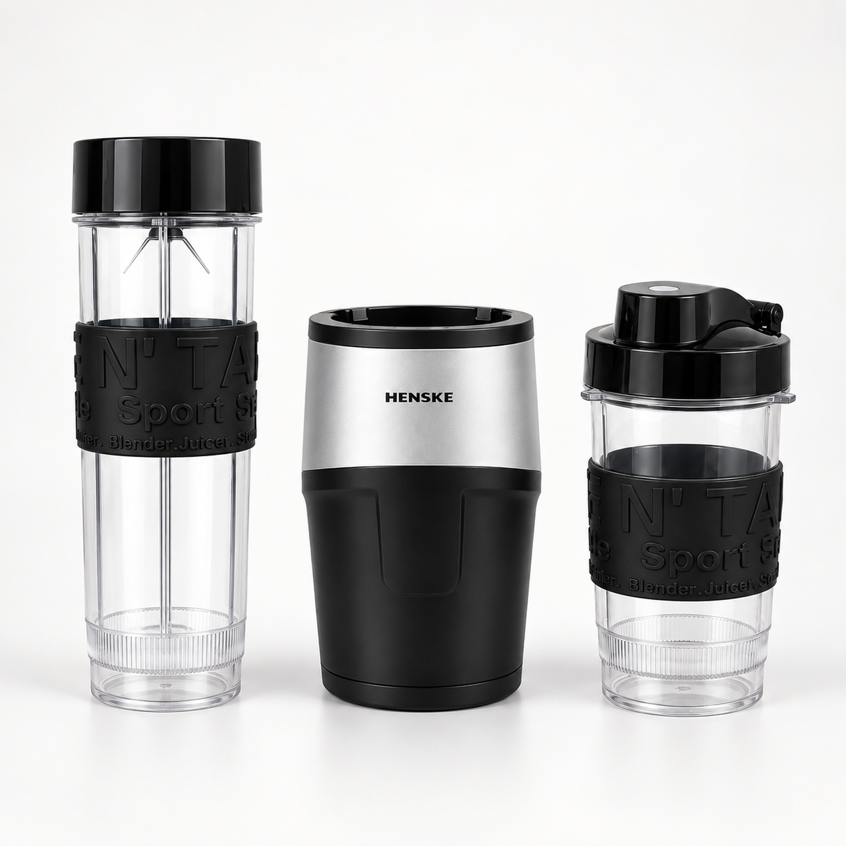 HENSKE TB12P Blender with 2 Drinking Bottles – 500 W