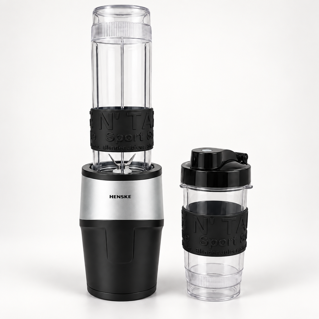 HENSKE TB12P Blender with 2 Drinking Bottles – 500 W