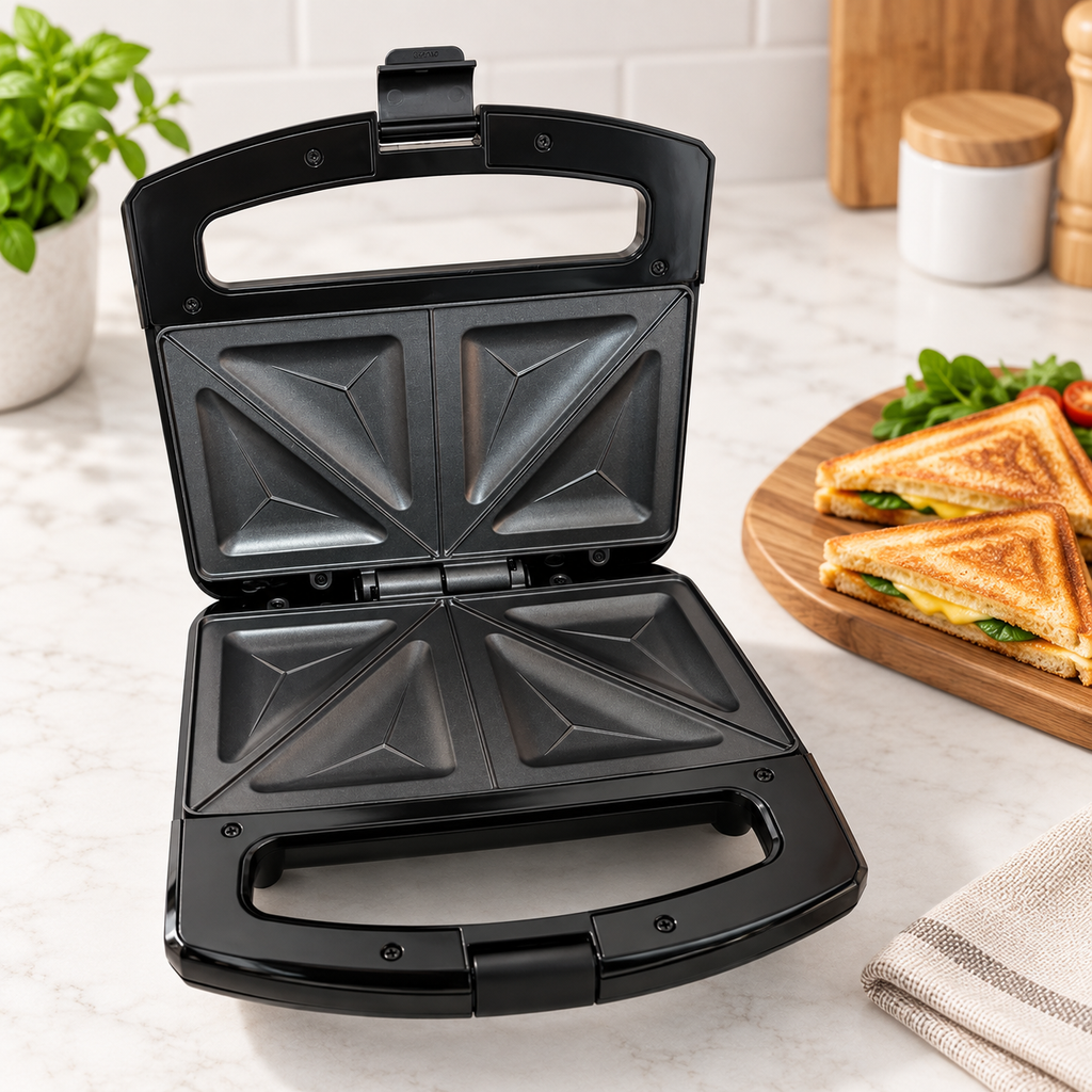 HENSKE ZM-221 Sandwich Maker 750 W – Non-Stick